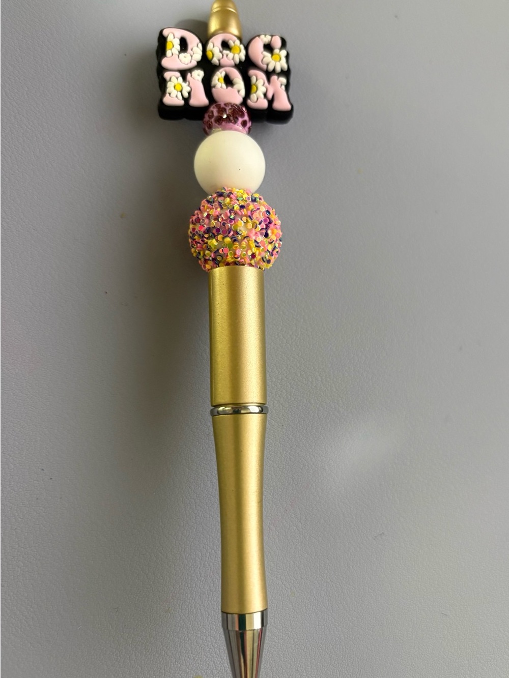 Hand Crafted ‘Dog Mom’ Pen - Gold Pen